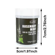 GZE 迷迭香薄荷护发和强根黄油 - 天然增厚和修复损伤，让头发更强壮、更健康，去头皮屑 - 墨綠色 - 查看 9