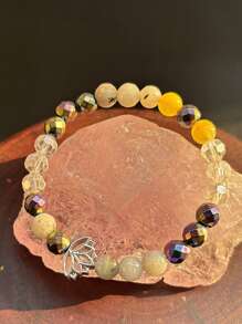 1入組七輪防護手鍊，天然石材，保護你的光環免受負能量侵害，男女皆適用，蓮花瑜珈手鍊完美珠寶禮物 - Bracelet - 查看 4