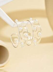 1 Pair Fashion Elegant Hoop Earrings, Suitable For Daily Wear, A Great Mother's Day Gift For Friends - Earrings - View 7