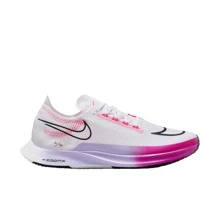 Nike ZoomX Streakfly Comfortable & Versatile Slip-Resistant Breathable Low-Top Running Shoes, Men, White & Pink, DJ6566-104