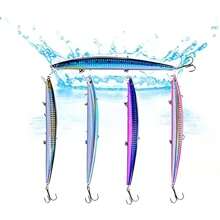 1pc Fishing Lure 18cm/7.1in Floating Long Minnow Sea Artificial Sea Fishing Bait