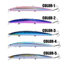 1pc Fishing Lure 18cm/7.1in Floating Long Minnow Sea Artificial Sea Fishing Bait