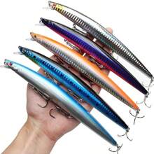 1pc Fishing Lure 18cm/7.1in Floating Long Minnow Sea Artificial Sea Fishing Bait