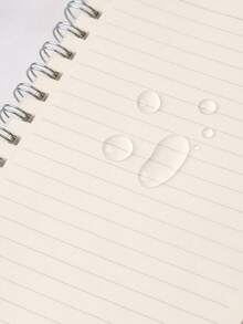 1pc A5 Size Spiral Notebook With 80 Pages, Lined - White - View 6