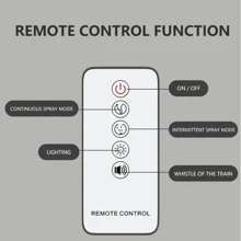 Train Air Humidifier Ultrasonic Aromatherapy Diffusers Mist Maker Fragrance Essential Oil Aroma Difusor Remote Control Lighting