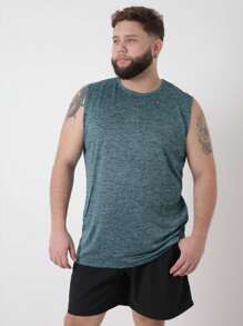Kit 3 Men's Machão Regatta T-Shirts Plus Size Dry Fit Anti-Sweat Fabric Gym - 深灰色 - 查看 4