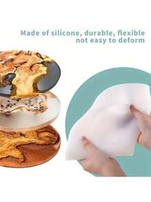 1pc Extra Large Resin Table Mold, 7-14 Inch Round Silicone Epoxy Resin Mold, Suitable For River Table, DIY Crafts, Cutting Board, Desktop Decor - White - View 6