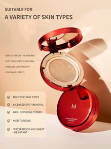 MISSHA Glamour Cushion LSF45 PA+++ | Moisture Fit Foundation, langanhaltend | Koreanisches Cushion Make-up für einen natürlichen Glow & pflegende Hautpflege