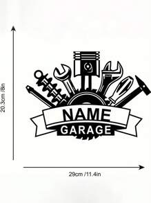 Uma Peça de Arte de Parede de Metal de Estilo Vintage de Ferro Forjado Personalizada Avô Oficina Garagem Sinal de Entrada de Homem Sinal de Reparador Decoração de Casa Perfeita para Dia dos Pais Personalizado Nome Arte de Parede de Metal do Estúdio Ornamental Fofa, Moderna, de Alta Qualidade, Contratada Personalizada, Única, Presentes Ideais para Ele Ela, Namorado, Namorada, Pai, Mãe, Família, Amigos para Aniversários, Dia dos Namorados, Dia das Mães, Aniversários, Dia da Criança, Dia dos Pais, Formatura, Casamentos, Inauguração de Casa, Casa, Jardim, Dia dos Namorados, Decoração do Dia dos Namorados