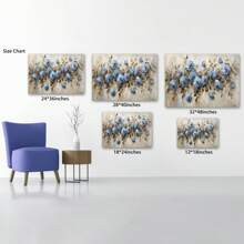 Blue World Map Wall-Art For Office - Funny Colorful Large World Maps For Wall Painting - Map Canvas Wall Art Modern Nautical Map Stretched And Framed Wrapped Canvas Artwork For Living Room, Pine Frame 1.5 Inch Thick - Verschiedenfarbig - Übersicht 4