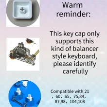 Maorbeng 可可猫 MAO 超可爱米色热升华机械键盘键帽 - 咖啡棕 - 查看 3