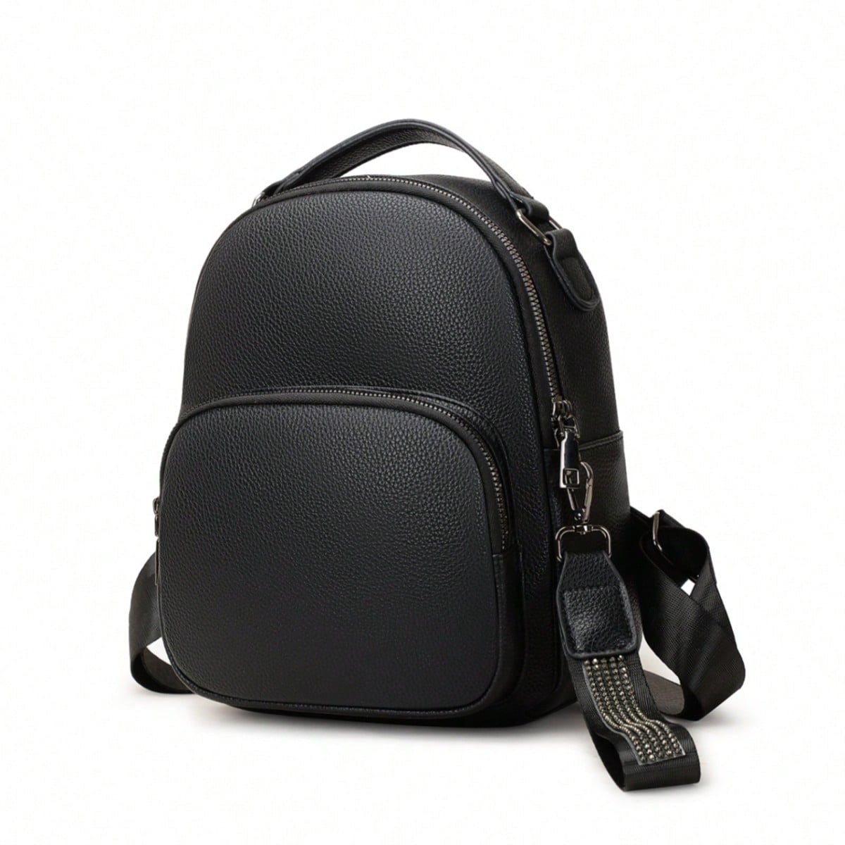 Nueva mochila de moda con doble hombro y bandolera para mujer, de piel de PU