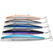 1pc Fishing Lure 18cm/7.1in Floating Long Minnow Sea Artificial Sea Fishing Bait