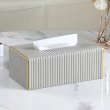 Extra Large Tissue Box, PU Leather Rectangular Tissue Box, Napkin Dispenser, Decorative Storage Box/Organizer, Suitable For Bathroom Vanity, Bedside Table, Coffee Table, Home, Office Desk And Car - Multicolor - View 15