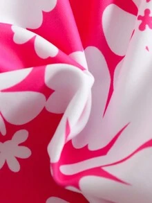 New European & American Style Printed Drawstring Swim Shorts For Women - Multicolor - View 6