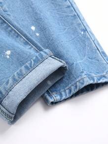 Quần Jeans Denim Thẳng Màu Xanh & Cam Cho Bé Trai Tuổi Teen - Rửa nhẹ - Xem 6