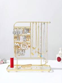 1 Stück Ohrringständer mit Haken in Gold: Vielseitiger und eleganter Schmuckorganizer mit goldenen Akzenten. Ideal zum Präsentieren von Hochzeitsaccessoires wie Ohrringe, Halsketten, Ringe, Perlenimitate, Schlüssel usw. Weihnachtsdeko mit Weihnachtsstrumpf-Ornamenten. Das luxuriöse Golddesign macht es zu einem hervorragenden Geschenkidee für Brautjungfern bei Hochzeiten. Valentinstag, Schulbeginn