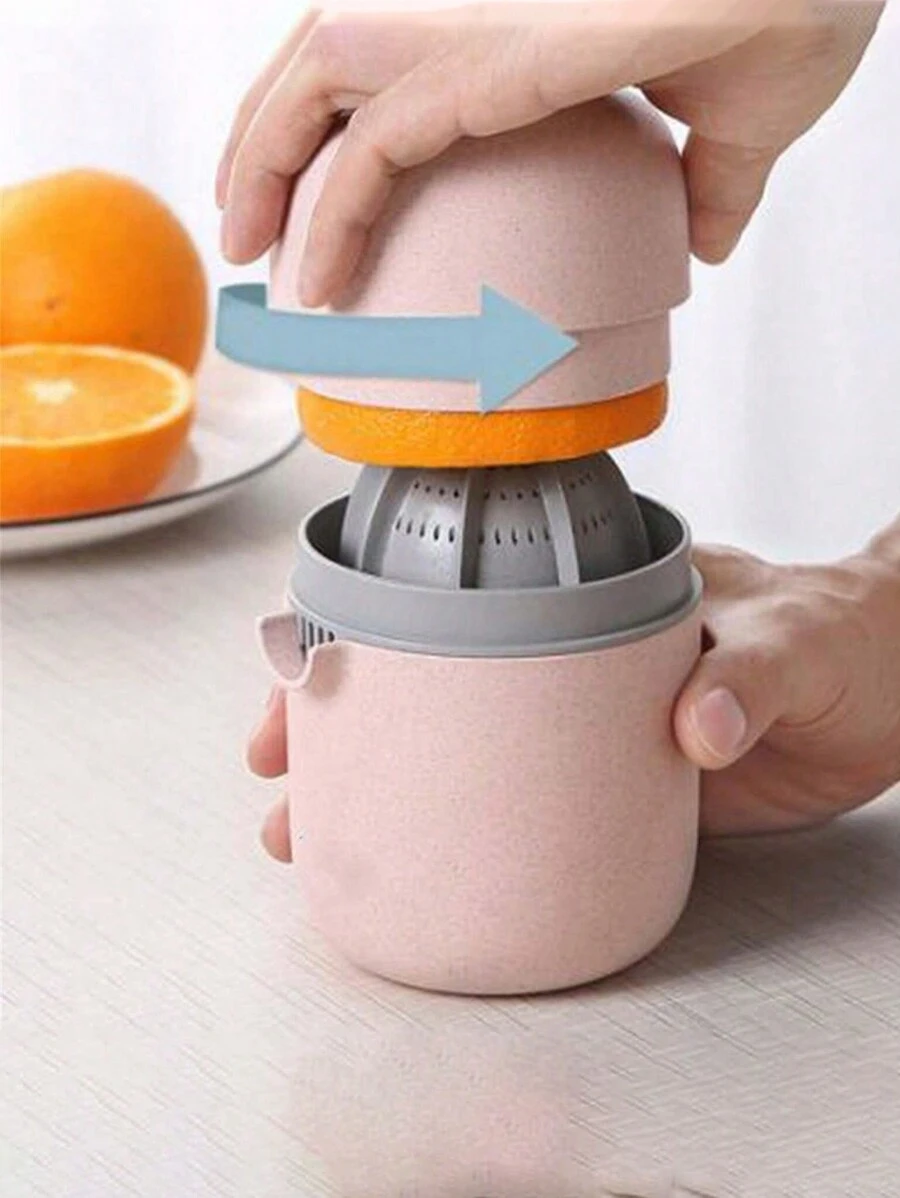 Fresh And Enthusiastic " Wheat Straw Manual Lemon Juicer - A Portable Lemon Squeezer With A Pulp Separator, Suitable For Kitchens And Restaurants - Multicolor - View 1