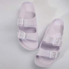 Comfortable Women's Sandals - EVA With Double Buckle, Ideal For Summer Dresses