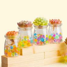 200 hạt gel nước màu/trong suốt, hạt gel nước để làm đầy bình hoa, trang trí Giáng sinh, đồ trang trí trung tâm tiệc cưới, nến nổi, trồng cây, trang trí hoa - Nhiều màu - Xem 8