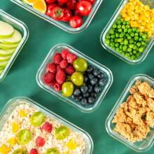 20PCS Reusable Glass Meal Prep Containers With Airtight Lids, Leak-Proof Durable Food Storage Containers For Kitchen, Party, Leftovers, And Multi-Scene Use, Microwave Oven Dishwasher Freezer Compatible(10 Containers+10 Lids)