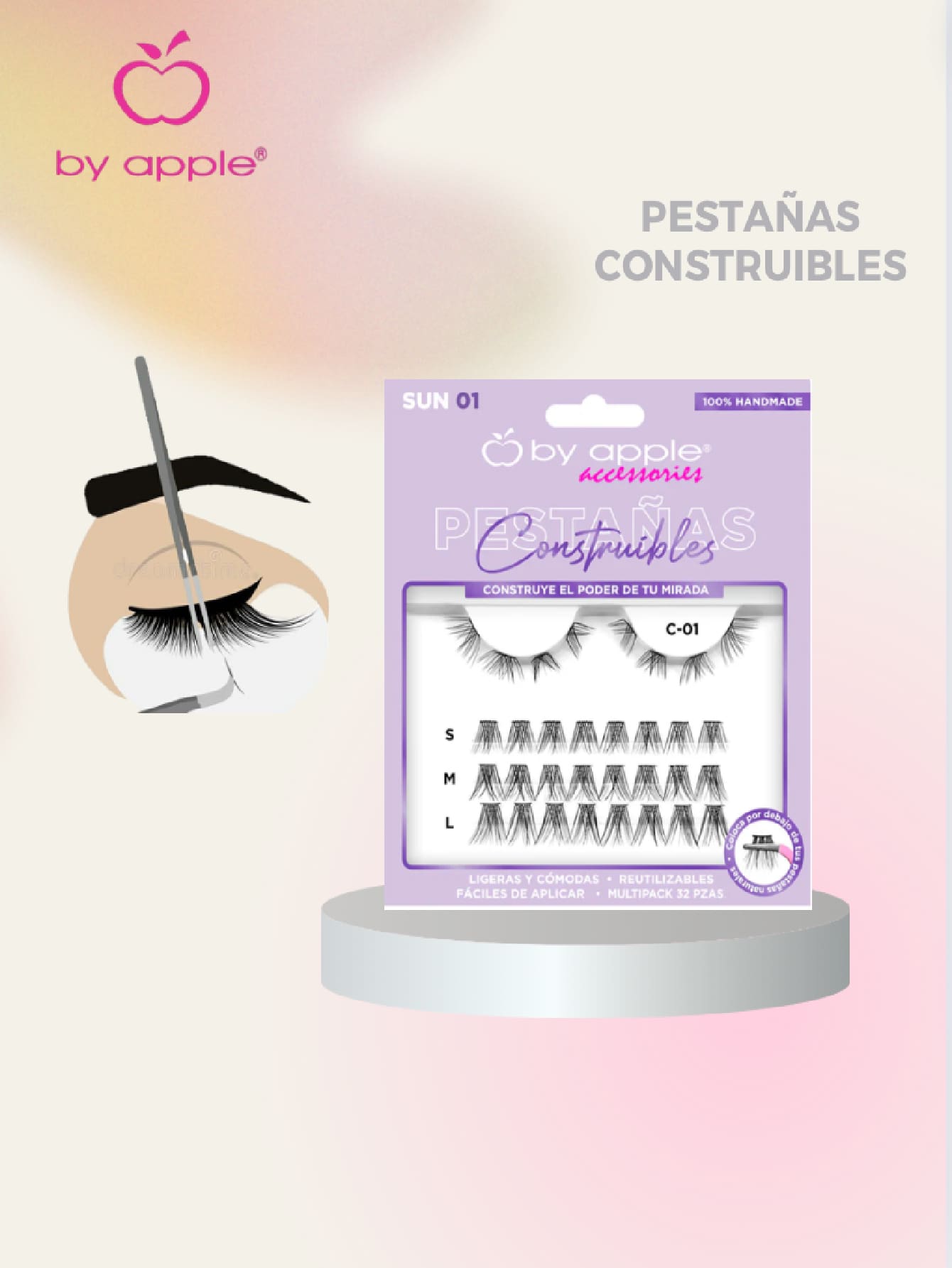 By Apple Pestañas Construibles - 01 sun - Ver 1