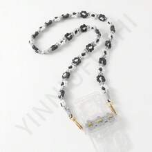 Bolso portátil y colgante para teléfono móvil con cordón tejido a mano ...