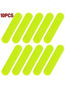 10/20/60 piezas Pegatinas reflectantes de advertencia para automóvil, impermeables y antifouling, adecuadas para automóvil, motocicleta, bicicleta, casco
