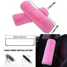 2 confezioni di morbidi coprisedili per cinture di sicurezza, coperture calde per cinture per spalla, forniture per auto in peluche, coprisedili per cinture di sicurezza soffici per zaini da uomo e donna