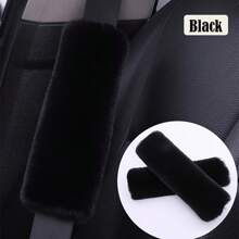 2 包毛绒安全带套 保暖肩带套 人造毛皮汽车用品 毛绒安全带套 适用于男女背包