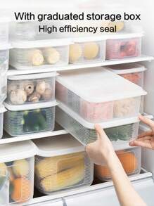 7 piezas Envases de almacenamiento de alimentos congelados con 6 compartimentos, herméticos, para preparación de comidas, conservación de sopa, carne, granos en refrigerador/congelador, apilables, organizador de cocina, regalo de Navidad