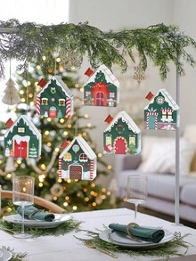 Hộp quà giấy Giáng sinh vui vẻ 6 chiếc có dây, Hộp quà Giáng sinh cho tiệc đêm Giáng sinh, Mặt dây chuyền treo cây thông Noel, Đồ trang trí đếm ngược, Vật dụng gói quà, Halloween, Đồ trang trí Halloween - Nhiều màu - Xem 3