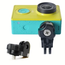 2 件式 Gopro 转接器，用于运动相机适配器 - 安全适配，采用 1/4 英寸螺丝安装，兼容 Hdr As20、As30V、As15V、As200V、As300 - Abs 材质 - 黑色 - 查看 9