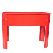 Mini Elevated Garden Bed, Metal Elevated Outdoor Flowerpot Box, Suitable For Backyard And Terrace, Large Flowerpot, Suitable For Vegetable And Flower - Red - View 2