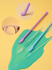 1 pièce Bâton mélangeur en silicone multicolore de 16 cm/20 cm, tige de réglage de la couleur, outil accessoire pour la réalisation de bijoux en résine époxy, distributeur de tasse coloré pour le DIY