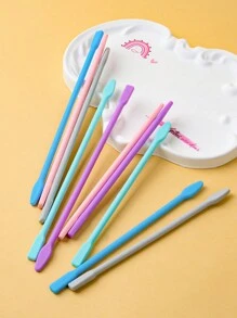 1 pièce Bâton mélangeur en silicone multicolore de 16 cm/20 cm, tige de réglage de la couleur, outil accessoire pour la réalisation de bijoux en résine époxy, distributeur de tasse coloré pour le DIY