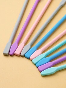 1 pièce Bâton mélangeur en silicone multicolore de 16 cm/20 cm, tige de réglage de la couleur, outil accessoire pour la réalisation de bijoux en résine époxy, distributeur de tasse coloré pour le DIY
