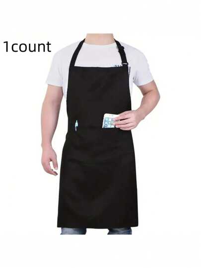 1 Stück wasserdichte und öldichte Schürze mit Tasche, geeignet für Supermarkt, Restaurant, Obstladen, Milchtee Shop und andere Anlässe, unisex