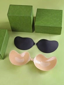 Gói 1 cái Áo ngực nâng vô hình, Áo ngực liền mạch không dây hình quả xoài, Áo ngực liền mạch chống trượt, Đồ lót nữ - Màu be - Xem 11