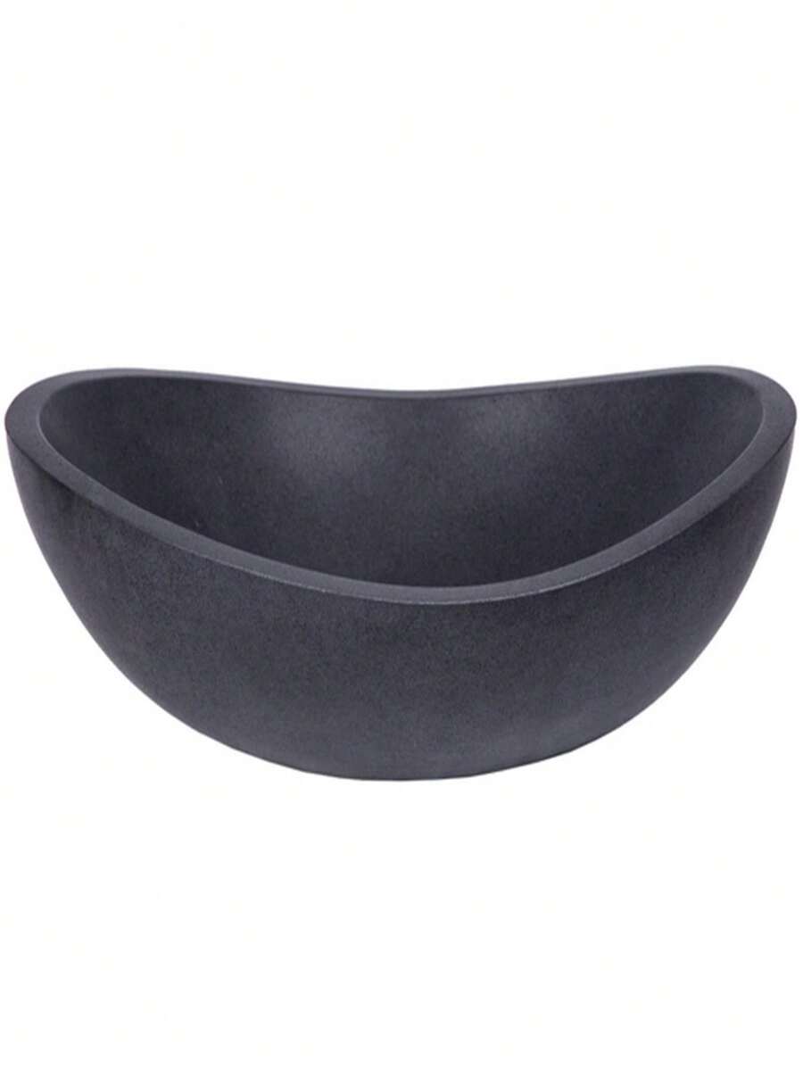 Eden Bath EB-S005LS-H Honed Black Lava Stone Oval Canoe Sink - Nhiều màu - Xem 1