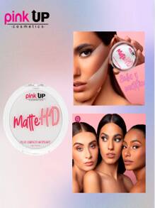 Matte HD Pink Up Polvo Compacto Matificante Control de Brillo Acabado Mate Larga Duración 10 g - Translucido - Ver 2