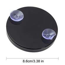 Espejo de maquillaje de 5X de aumento, 1 pieza de espejo portátil pequeño, aumento de poros y puntos negros, adecuado para principiantes, herramientas de maquillaje - Negro - Ver 6