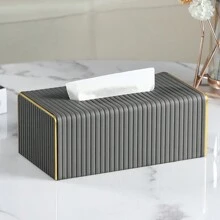 Extra Large Tissue Box, PU Leather Rectangular Tissue Box, Napkin Dispenser, Decorative Storage Box/Organizer, Suitable For Bathroom Vanity, Bedside Table, Coffee Table, Home, Office Desk And Car - Multicolor - View 13