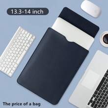 13/13.3/14/15/16 Inch PU Laptop/Tablet Computer Sleeve Bag, Portable Laptop Bag, Tablet PC Protective Cover Case, Office Supplies Storage Bag Back To School - Rectangle - View 25