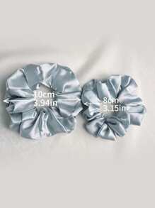 12pcs Women Pink Khaki Solid Casual Scrunchie For Daily Life Scrunchies Hair Ties Scrunchy Hair Ties