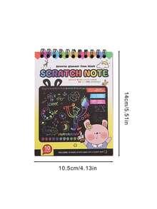 DIY Scraping Painting Colorful Drawing Book, Amusing Scraping Paper Art Book - Multicolor - View 2