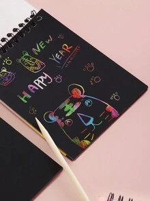 DIY Scraping Painting Colorful Drawing Book, Amusing Scraping Paper Art Book - Multicolor - View 6