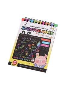 DIY Scraping Painting Colorful Drawing Book, Amusing Scraping Paper Art Book - Multicolor - View 3