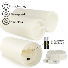 72 Pack 3 Size Ivory Electronic Candle Lamp, Novel Flashing No Flame Tea Lamp Candle With 10 Key Remote Control And Cycle 24-Hour Timer, Outdoor Waterproof, Super Long Life, Candle Tea Lamp For Indoor, Outdoor, Wishing, Anniversary, Wedding Table Decoration, Funeral, Halloween, , Easter, Valentine's Day, Father's Day, Mother's Day And Graduation Party