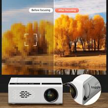 有线同屏投影仪，小巧易携带，适合派对、家庭影院、办公室、宿舍，3000流明，支持1080P，可与USB/AV/HD配对。 - 查看 8